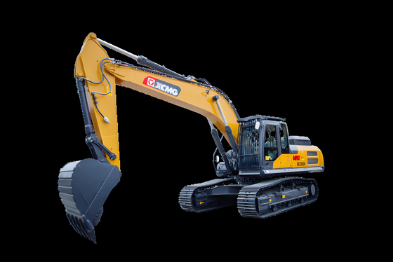 Excavadoras amarelas da XCMG na indústria da construção