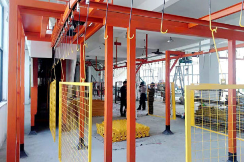 Cadeia de pulverização e de pintura do pó automático do equipamento de fabricação