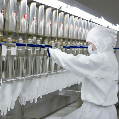 Linha de produção de borracha descartável mecânica nitrilo das luvas