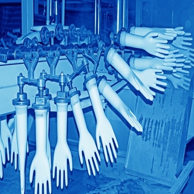 luvas cirúrgicas do látex 380V médico que fazem a máquina 50M-150M
