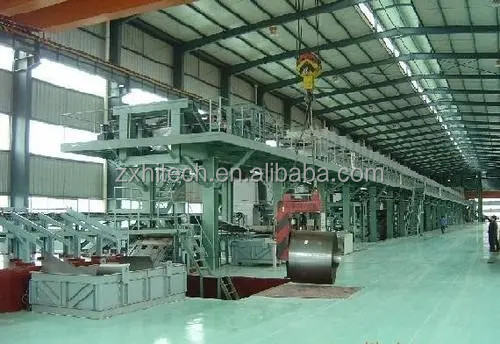 Linha de produção de bobinas de aço galvanizadas da empresa ZX, equipamento de produção de bobinas de aço