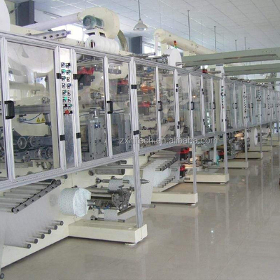 Linha de produção de urina sem umidade de alta velocidade Equipamento antiumidade urinária de alta eficiência para fraldas
