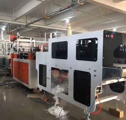 Linha de produção plástica da luva do PE de alta velocidade da empresa de ZX 	serviço da garantia