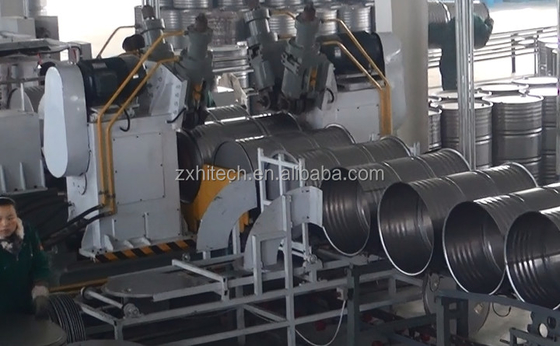 Equipamento da linha de produção de tambores de óleo de ferro de 200L