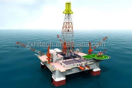 plataforma de exploração de campos petrolíferos offshore da empresa ZX