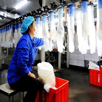 linha de produção longa descartável das luvas do látex 60kW 200 medidores