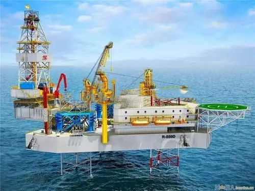 O reboque do equipamento da exploração petrolífera de mar profundo do PLC montou