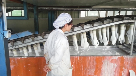 Máquina de fabricação de luvas de nitrilo pequenas Linha de produção de luvas cirúrgicas de látex para borracha