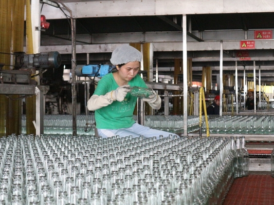 Máquina de produção de garrafas de vidro para bebidas Coca-Cola