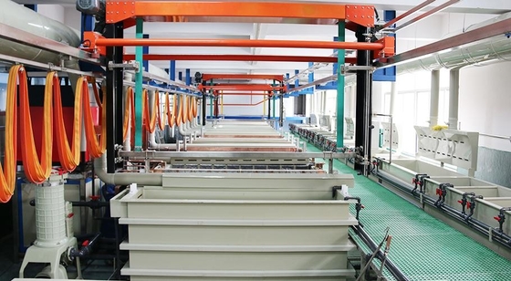 Linha de produção de galvanização de alumínio, de oxidação, de placas de ouro e de prata