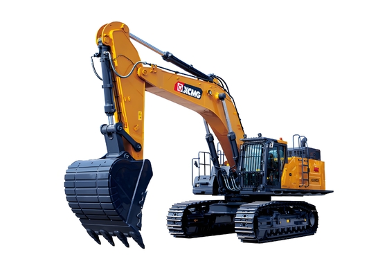 Excavadoras amarelas da XCMG na indústria da construção