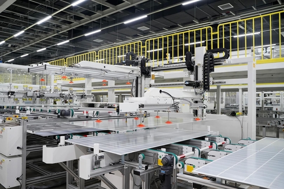 Linha de produção fotovoltaica, equipamento de linha de produção de painéis solares